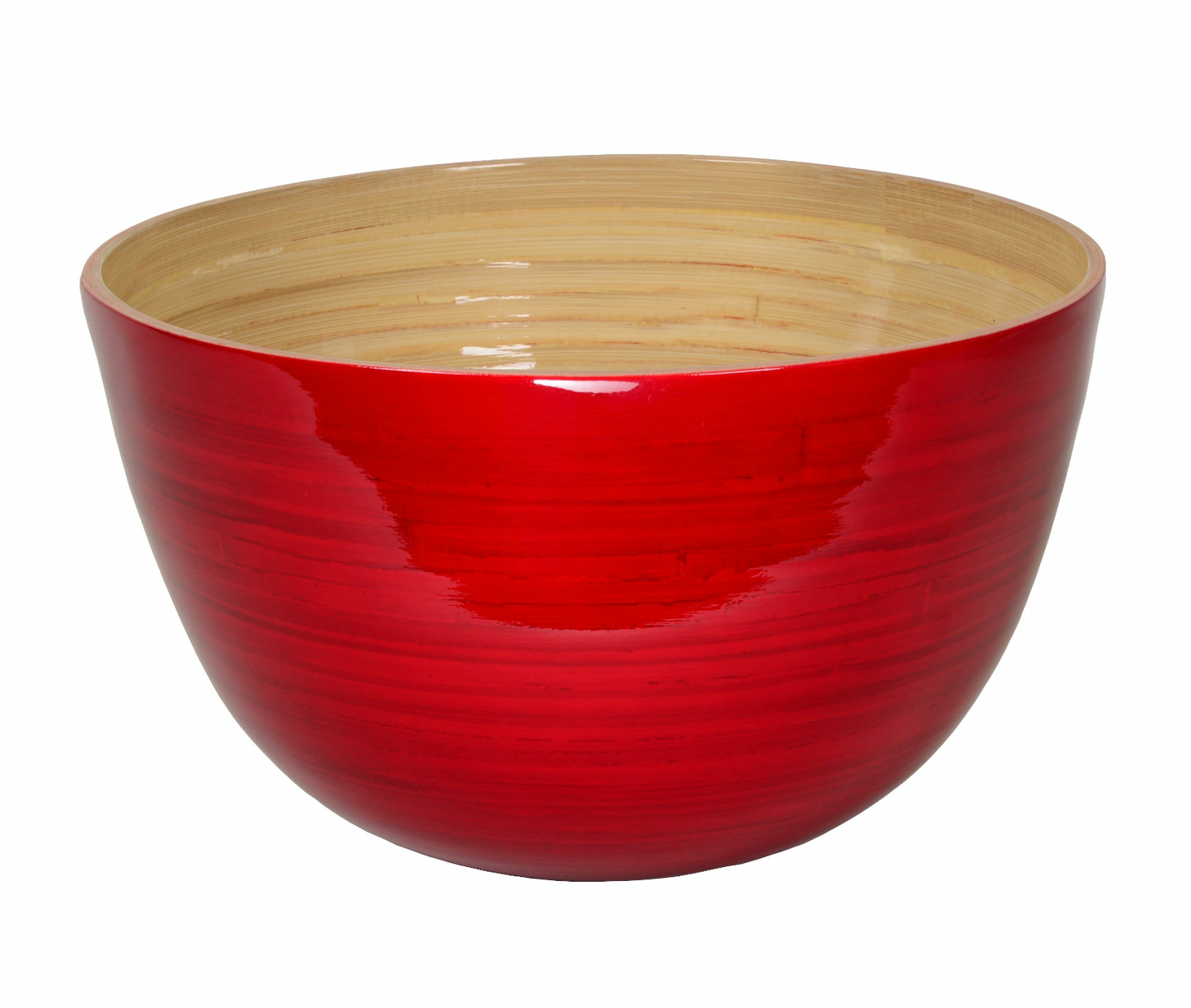 Red Bamboo Bowl