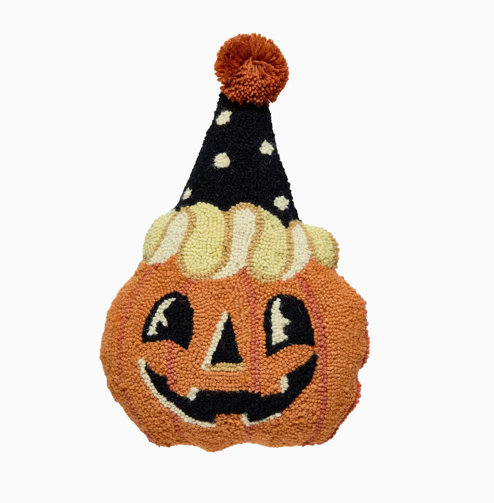 Retro Pumpkin Shaped Hook Pillow
