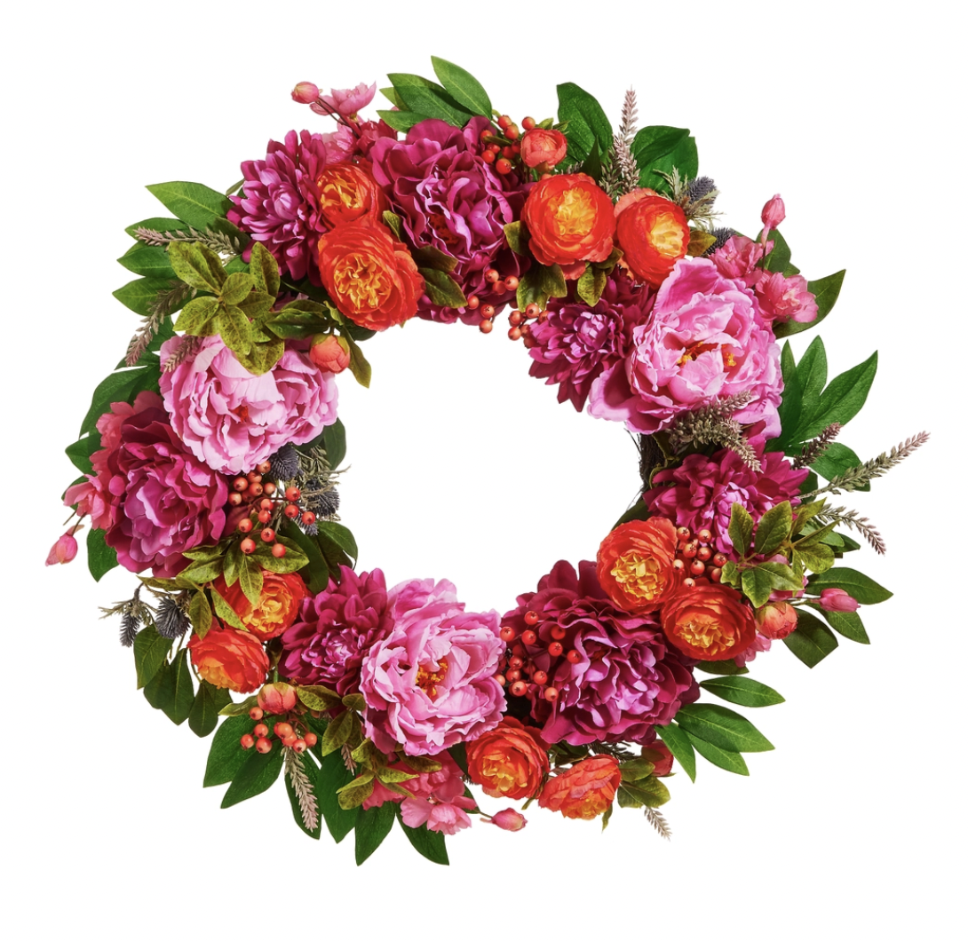 Pink Floral Wreath