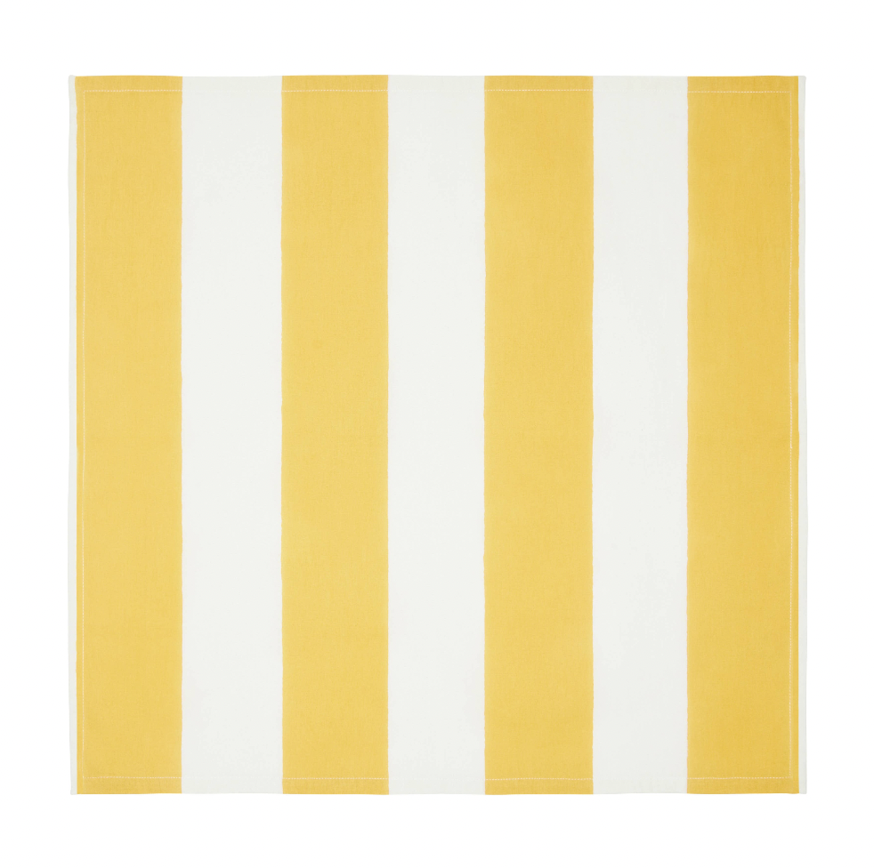 St. Tropez Yellow Stripes Napkins - Set of 4