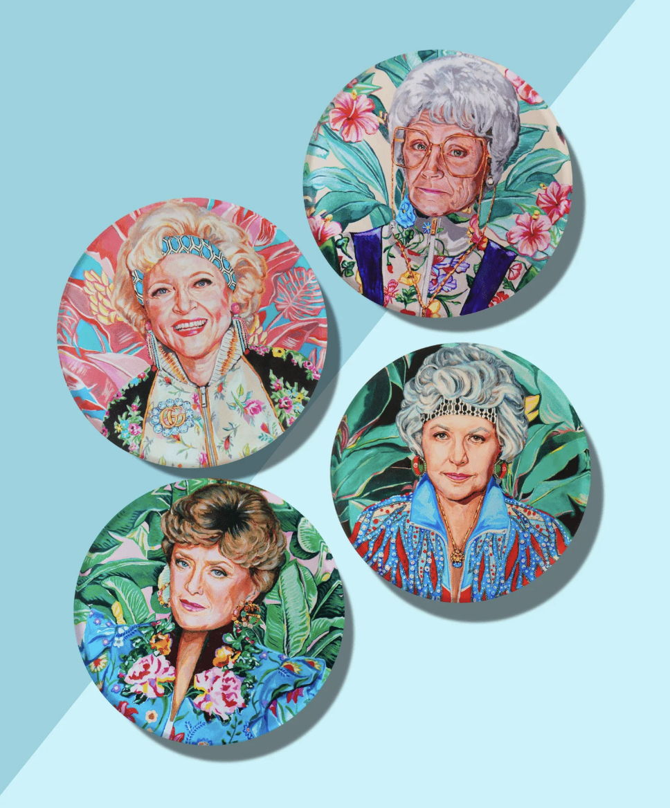 Golden Gals | Set of 4 Coasters