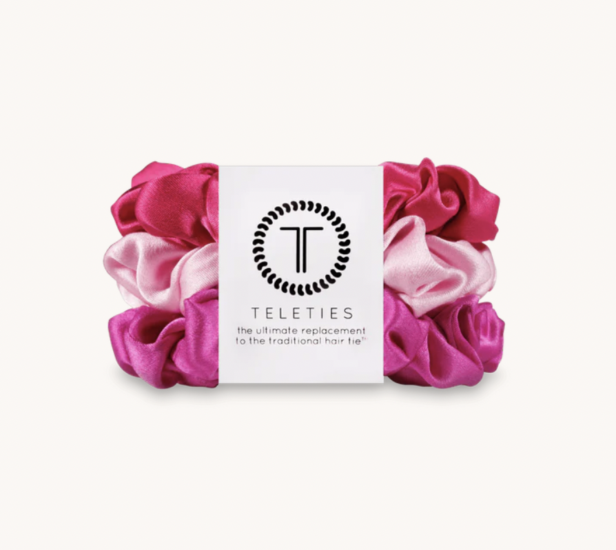 Rose All Day Small Silk Scrunchies