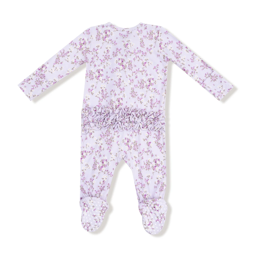 Sweet Dream Florals Ruffle Footie