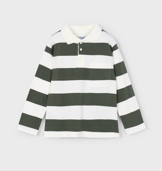 Rugby Striped Polo Shirt