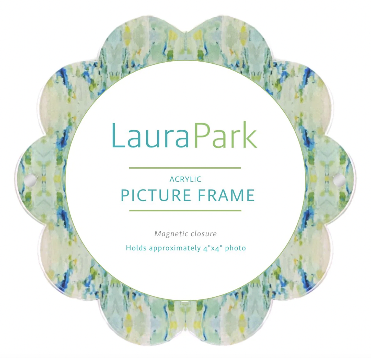 Wintergreen Acrylic Round Picture Frame