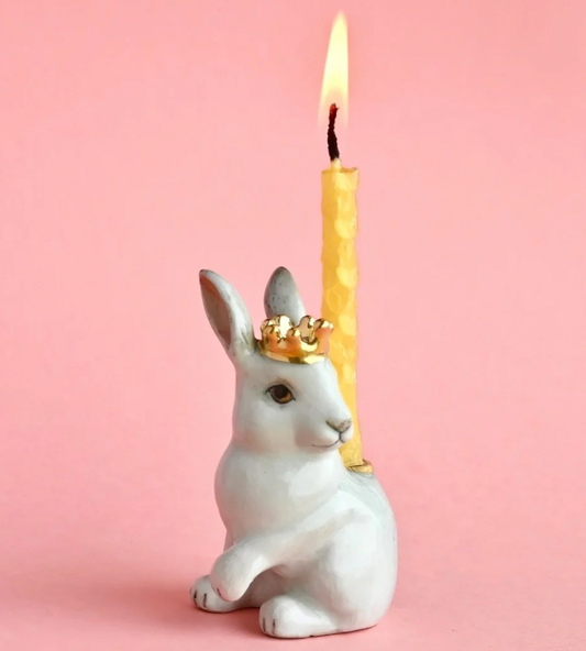White Rabbit Cake Topper