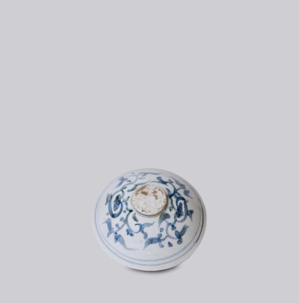 Blue and White Porcelain Peony Conical Bowl