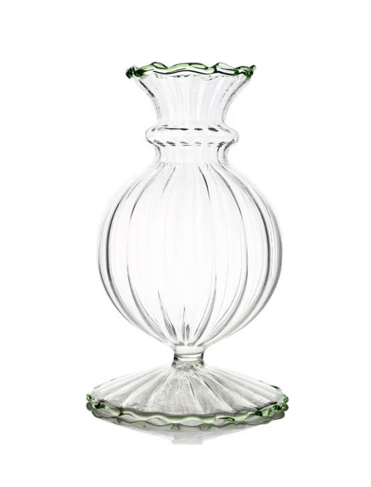 Green Trim Bud Vase