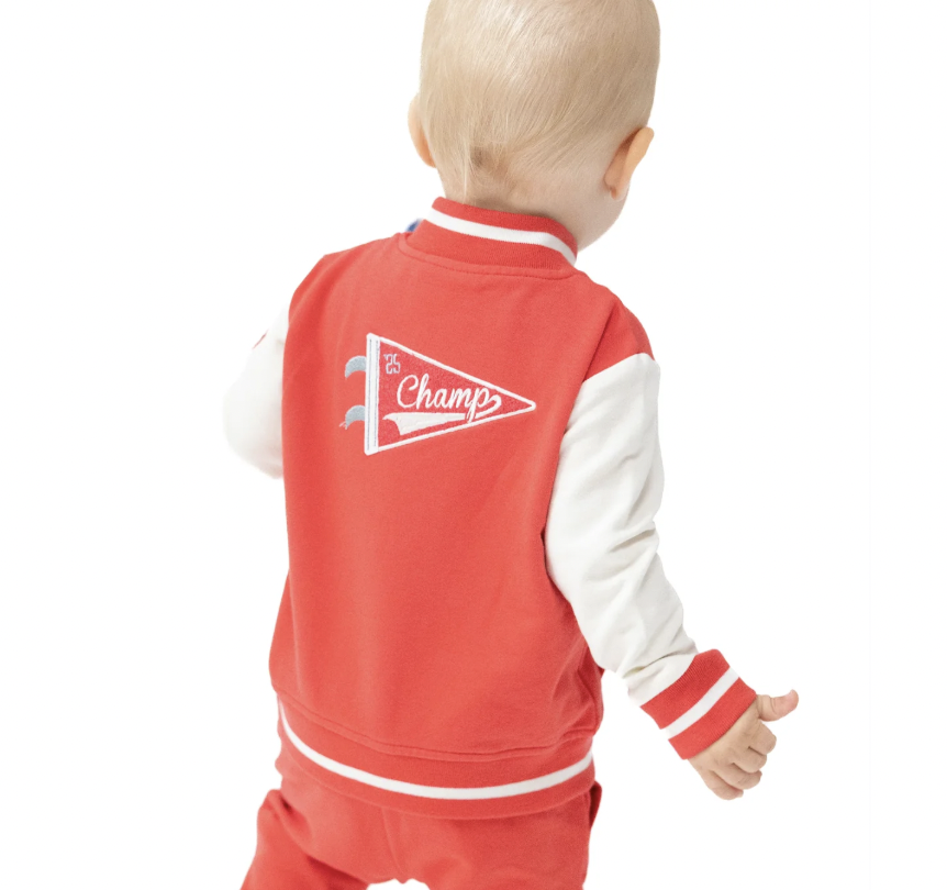 Red Varsity Letterman Jacket
