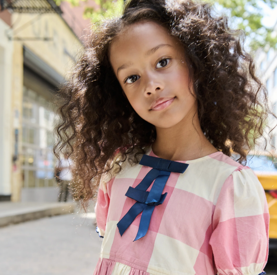 Pink Check Hermione Dress