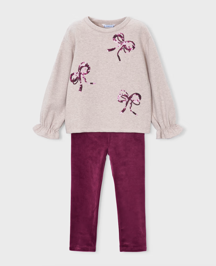 Bow Top + Legging Set