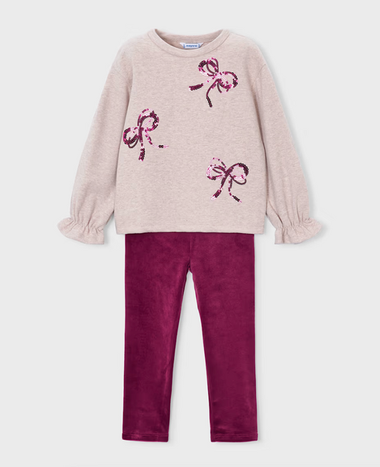 Bow Top + Legging Set