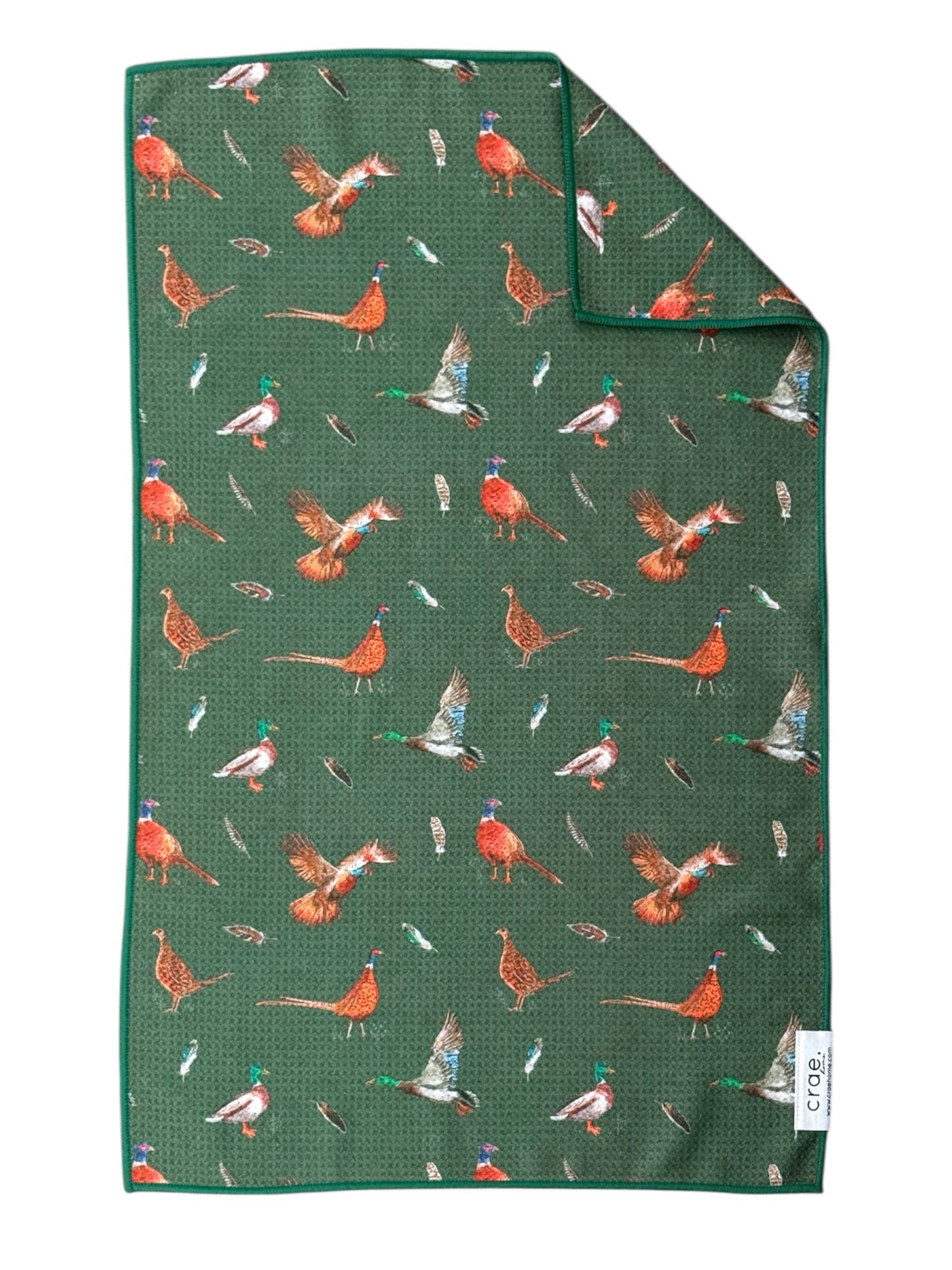 Pheasant: Double-Sided Hand Towel: Blue / 17x27 in / Hand Towel