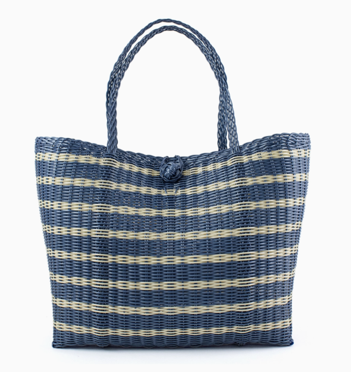 Woven Medium Tote in Sailor Stripe