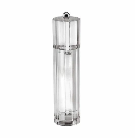 Icy Clear Flute Salt and Pepper Grinder