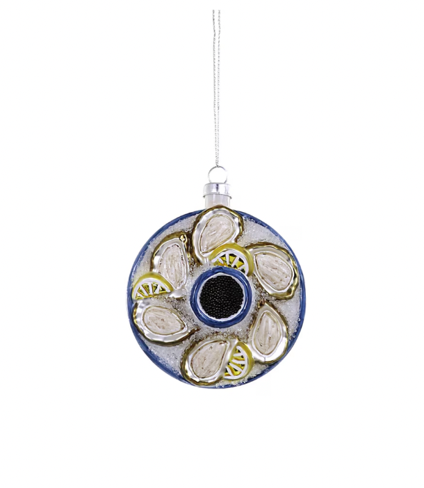 Plated Oyster Ornament