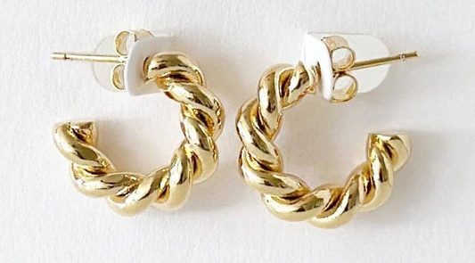 Twistie Gold Hoops