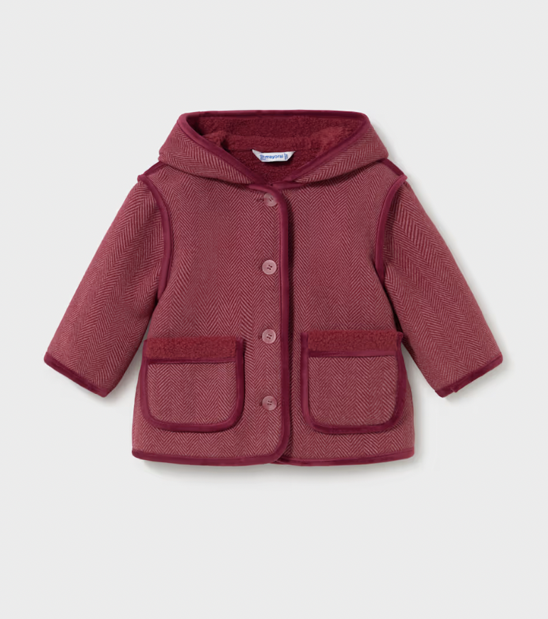 Hooded Coat with Pockets