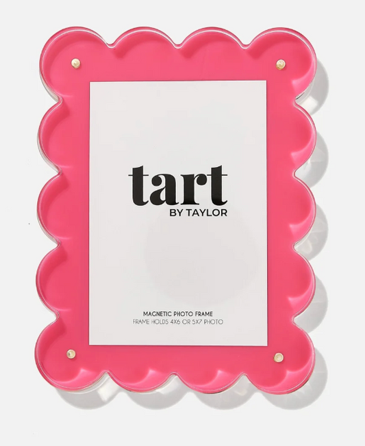 Bubblegum Scalloped Acrylic Picture Frame