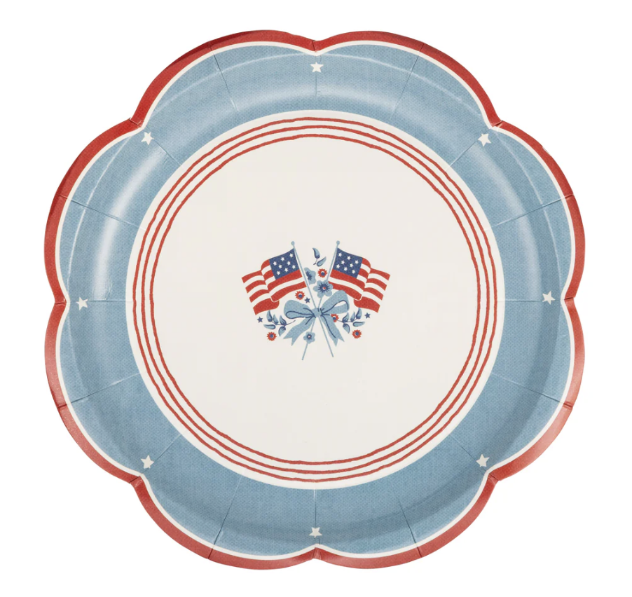 Flag Paper Plate