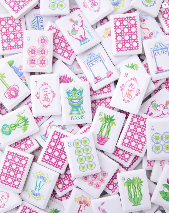 Poppy Mahjong Tile Set