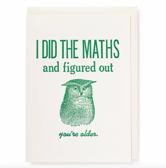 I did the Maths | Birthday Greeting Card