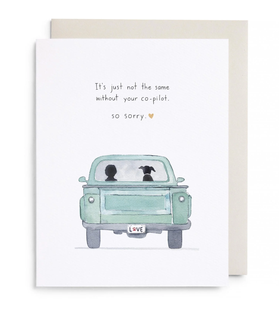 Co-Pilot Dog Greeting Card
