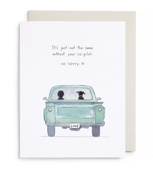 Co-Pilot Dog Greeting Card