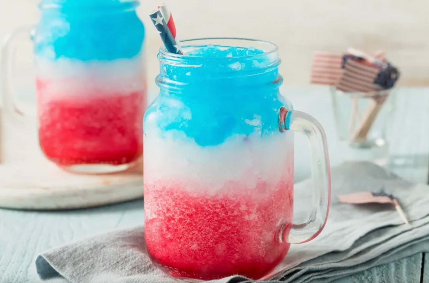 Red, White, & Blue Frozen Cocktail Mixers