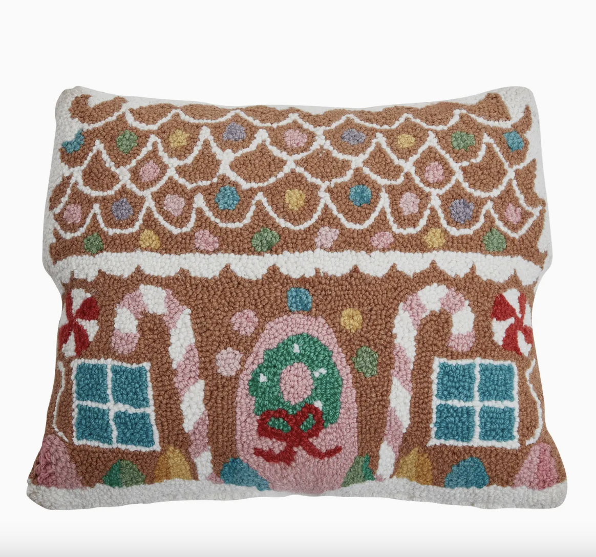 Gingerbread House Hook Pillow