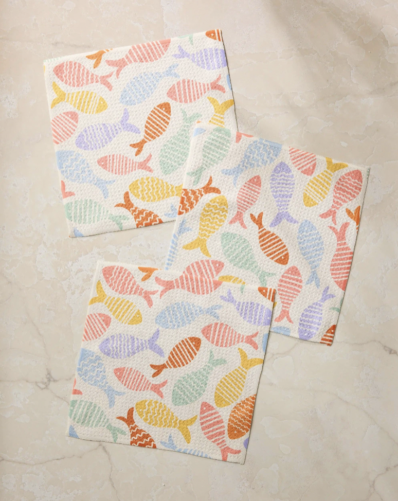 Fish Flip Dishcloth Set