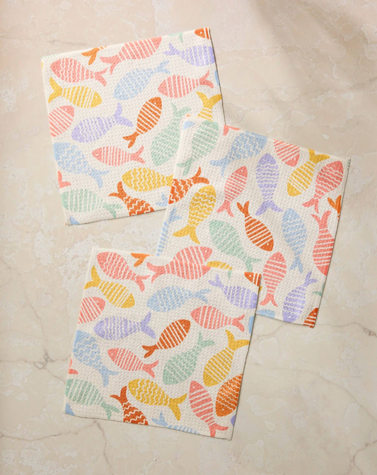 Fish Flip Dishcloth Set