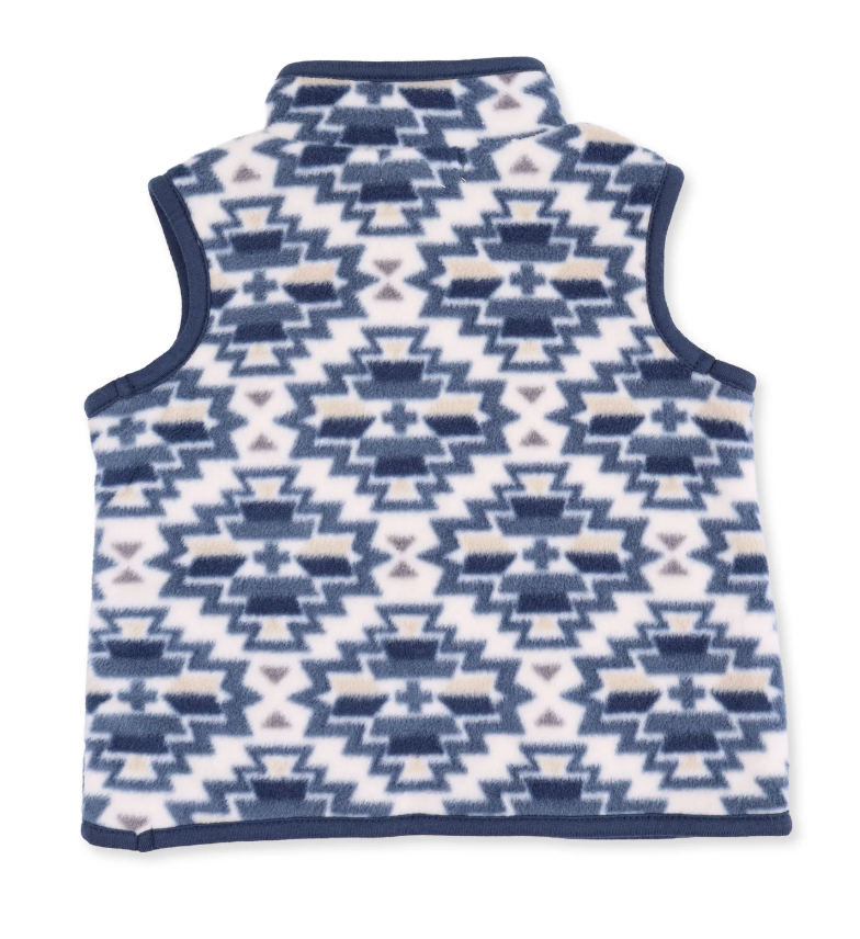 Southwest Navy Micro Fleece Zip Vest