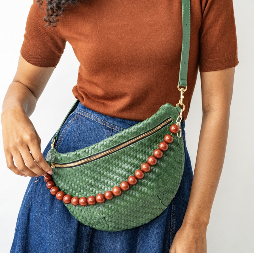 Large Brown Resin Bead Necklace