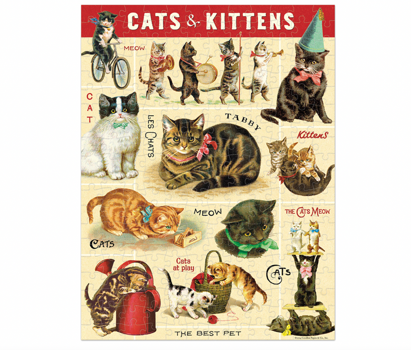 Vintage Cats Mini Puzzle