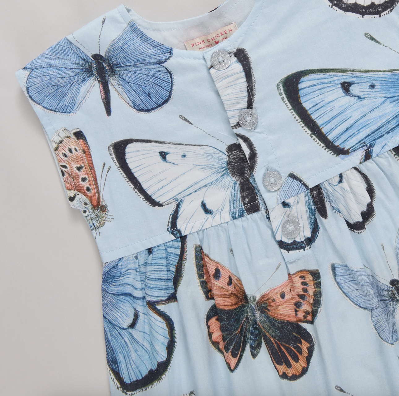 Blue Vintage Butterflies Alexandra Jumper