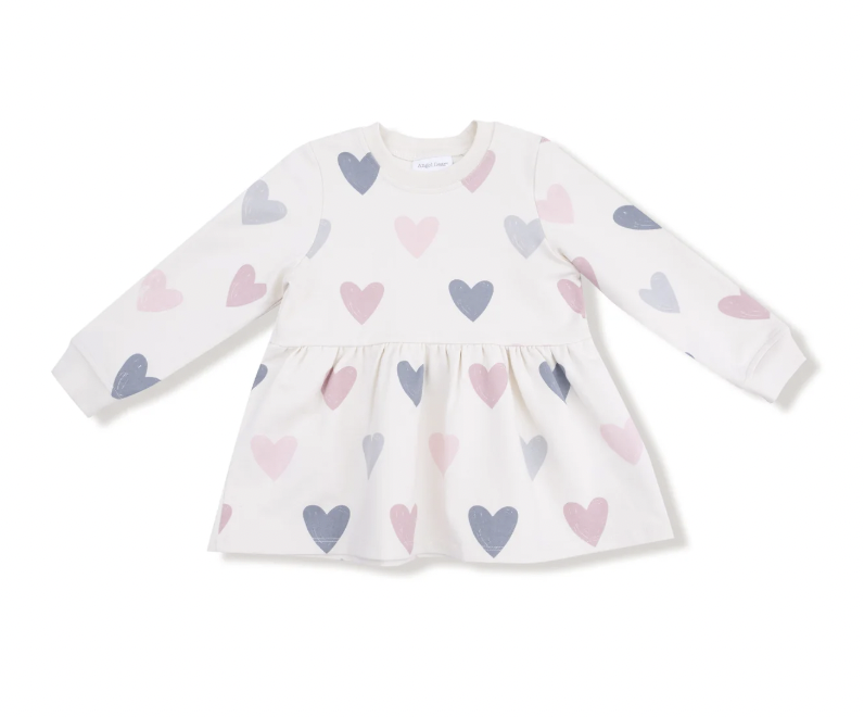 Hearts Drop Waist Dress