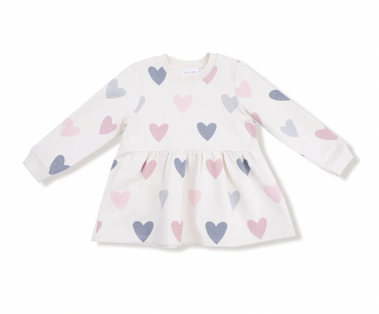 Hearts Drop Waist Dress