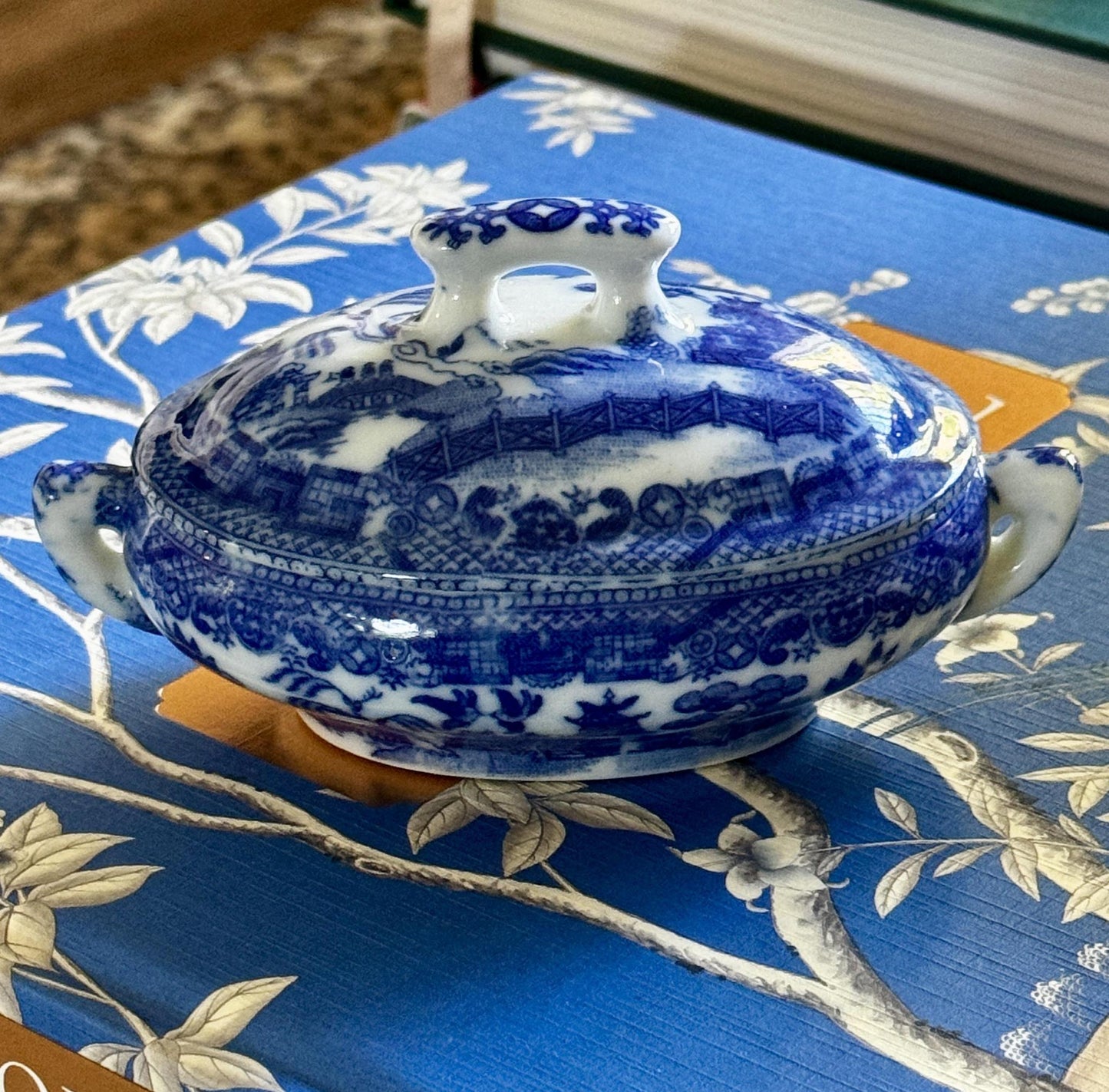 Vintage Mini Blue Willow Tureen