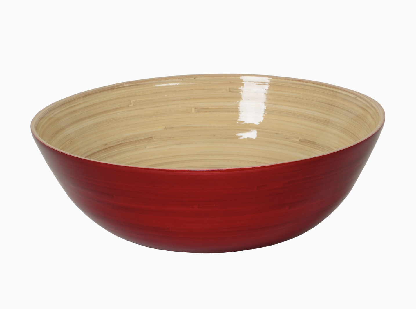 Red Classic Bamboo Bowl