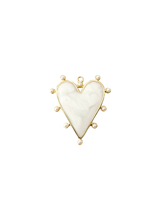 Barry Heart Charm Scarf Necklace