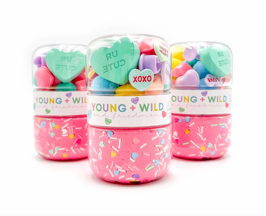 Pastel Hearts Grab & Go Dough Jar