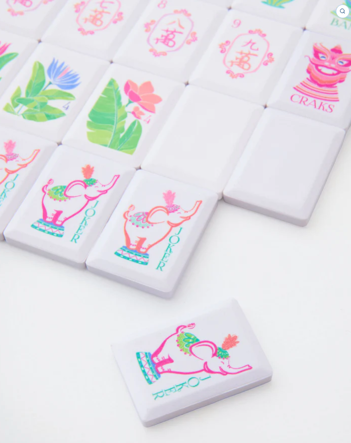 Poppy Mahjong Tile Set