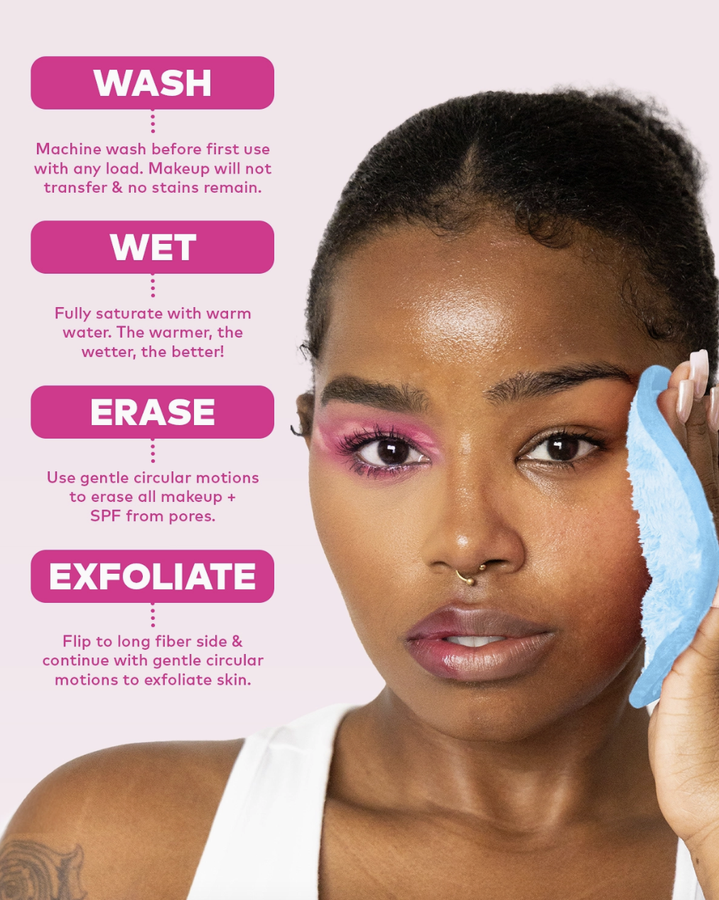 Cloud Makeup Eraser 7-Day Gift Set & Cosmetic Bag