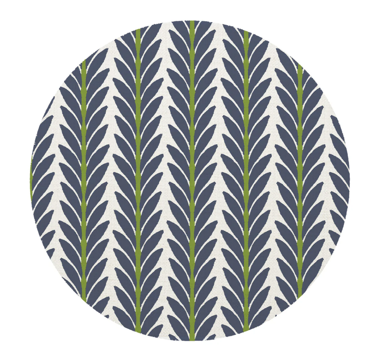 Frond Indigo Linen Placemats - Set of Four