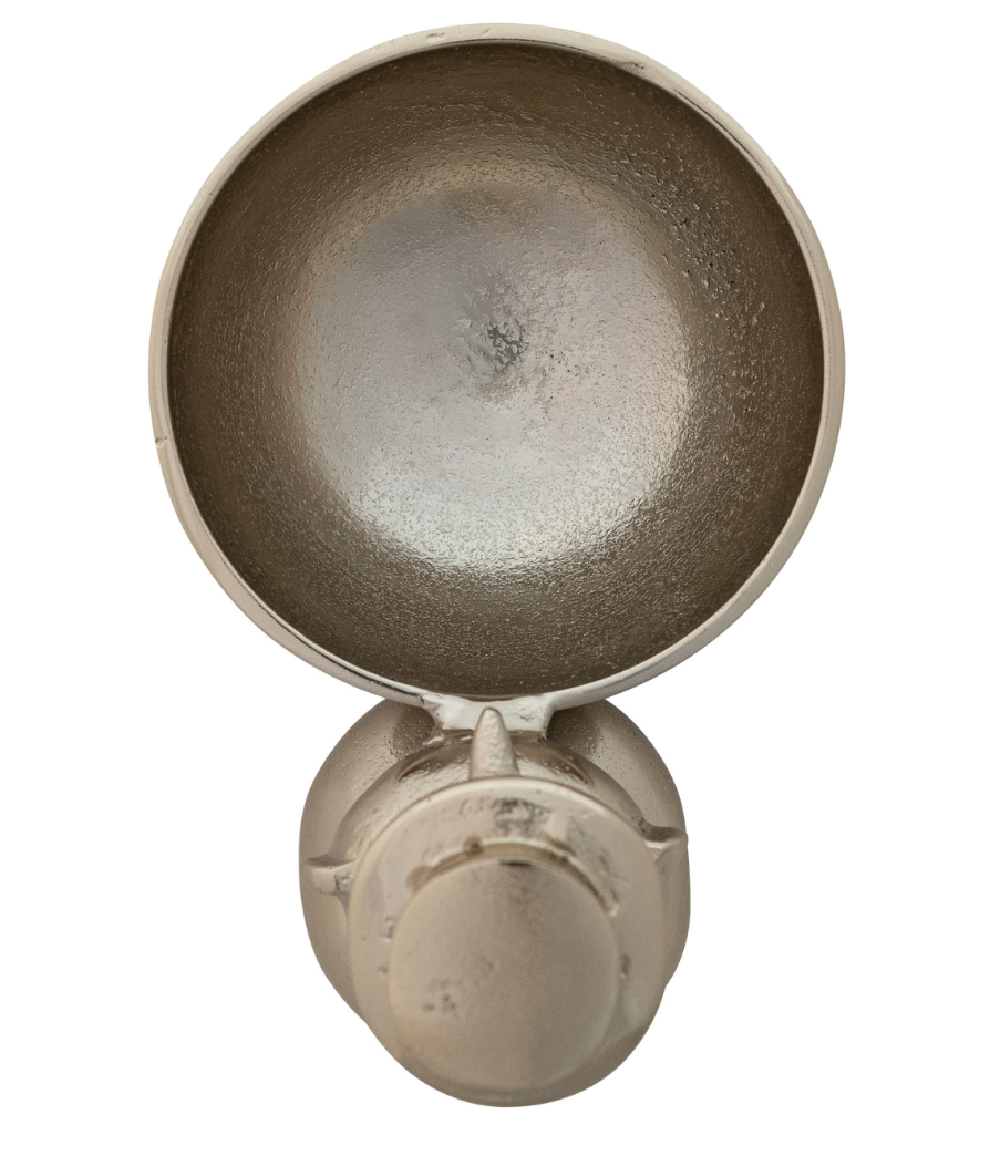 Gilded Aluminum Snowman Bowl