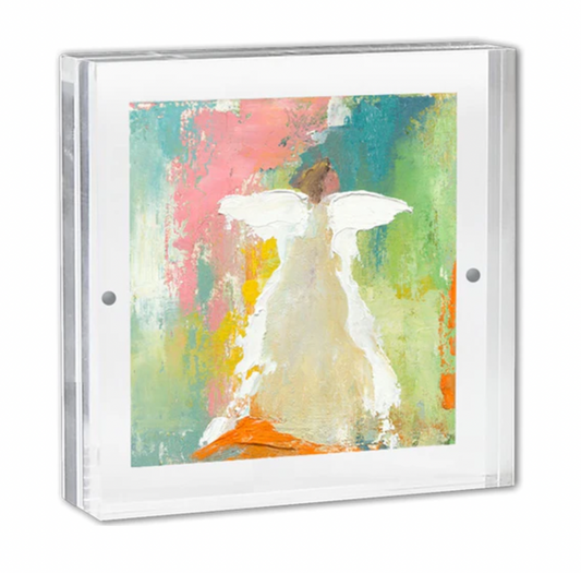 Framed Angel Scripture Card in Acrylic Frame