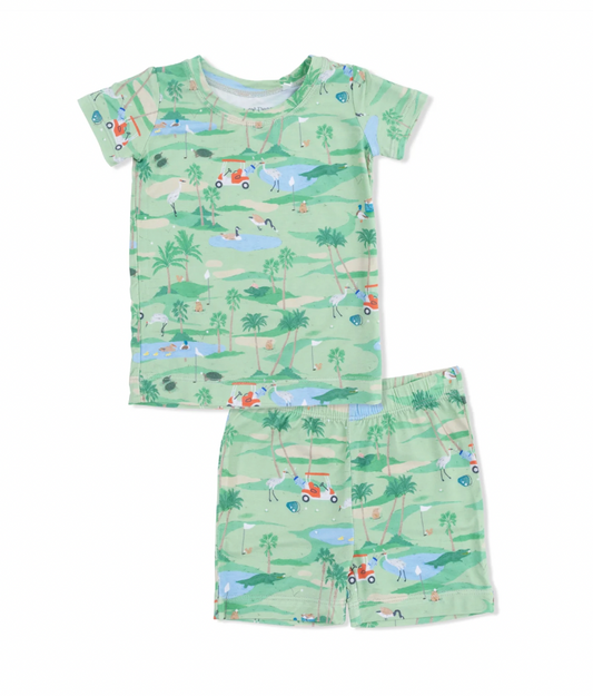 Golf Oasis Animals Pajama Short Set