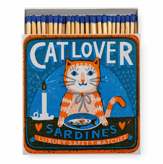 Cat Lover Sardines | Square - Safety Matches