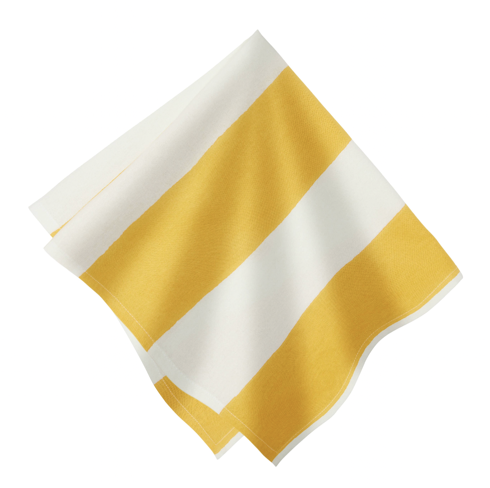 St. Tropez Yellow Stripes Napkins - Set of 4